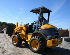 обоя техника, фронтальные погрузчики, kawasaki