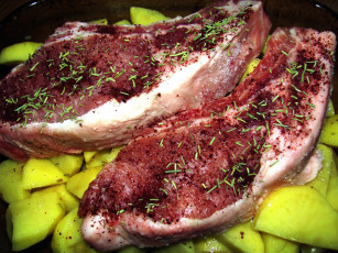 Картинка еда мясные+блюда зелень корейка