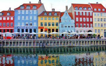 Картинка города копенгаген+ дания кафе дома