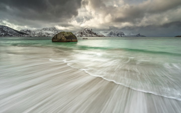 Картинка природа побережье горы море