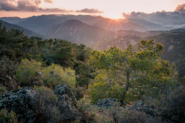 Обои картинки фото природа, восходы, закаты, простор