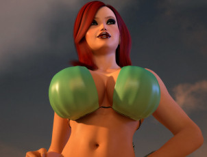 Картинка 3д+графика люди+ people фон взгляд девушка