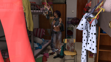 Картинка 3д+графика фантазия+ fantasy фон взгляд девушка