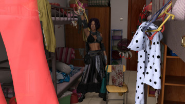 Картинка 3д+графика фантазия+ fantasy фон взгляд девушка