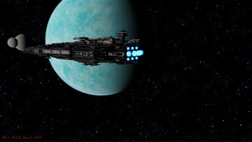 Картинка 3д+графика космические+корабли +звездолеты+ spaceships +starships космический корабль полет вселенная галактики