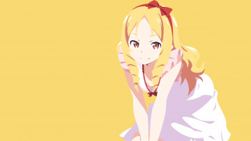 Картинка аниме eromanga-sensei девушка взгляд фон