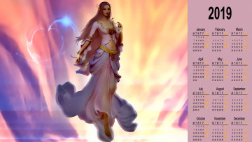 Картинка календари фэнтези девушка