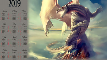 Картинка календари фэнтези дракон