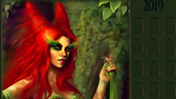 Картинка календари фэнтези насекомое девушка