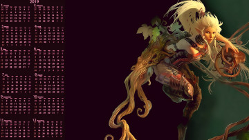 Картинка календари фэнтези существо девушка