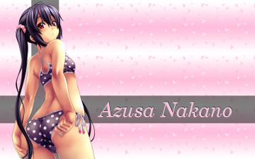 обоя аниме, k-on, купальник, девочка