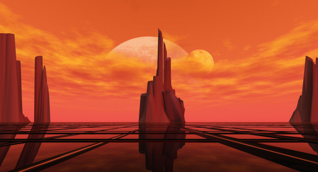 Обои картинки фото 3д графика, атмосфера, настроение , atmosphere ,  mood , планета, поверхность