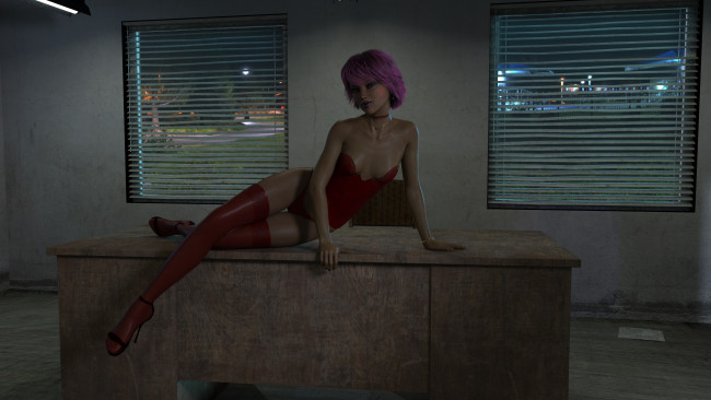 Обои картинки фото 3д графика, люди , people, девушка, взгляд, фон