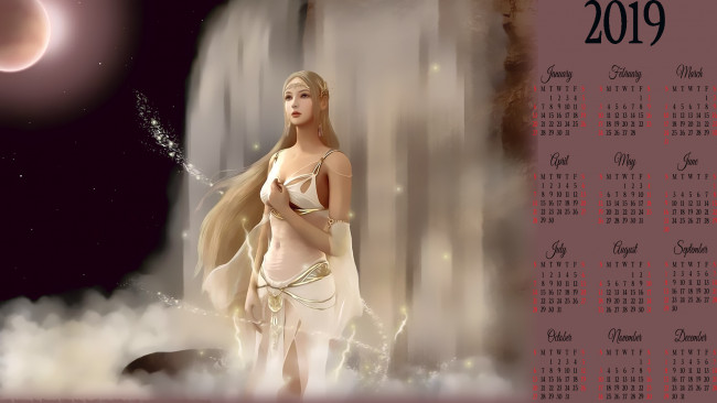 Обои картинки фото календари, видеоигры, девушка