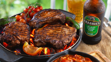 Картинка еда шашлык +барбекю гриль черри мясо стейк