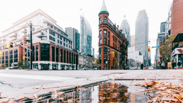 обоя города, торонто , канада, торонто, дома, здания, улица