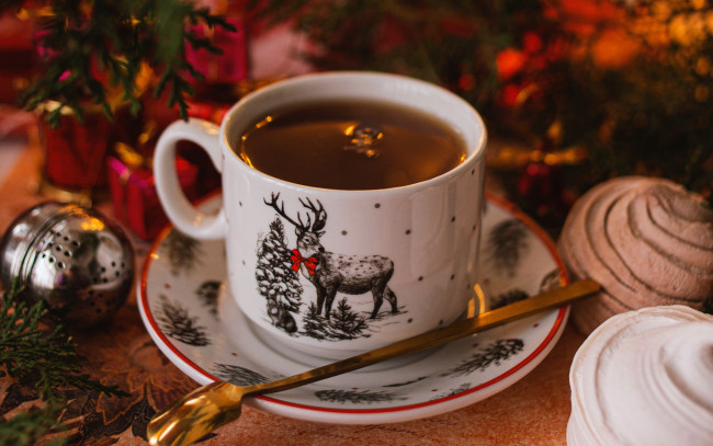 Обои картинки фото еда, напитки,  чай, чашка, ложка, чай