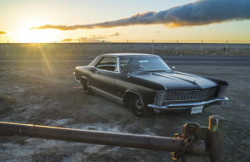 обоя авто, автомобили, buick, riviera, черный, ретро