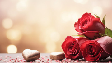 Картинка 3д+графика цветы+ flowers цветы розы букет сердечки ии-арт нейросеть