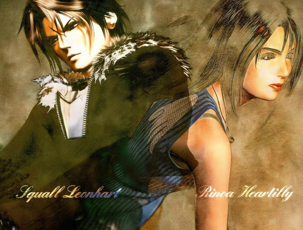 Обои картинки фото в аниме, аниме, final fantasy, парень, девушка