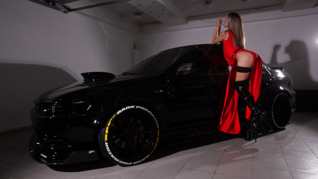 Обои картинки фото автомобили, -авто с девушками, subaru