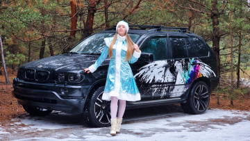 обоя автомобили, -авто с девушками, bmw, x5