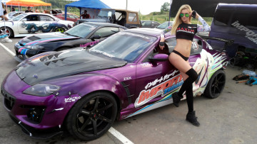 обоя автомобили, -авто с девушками, красивая, девушка