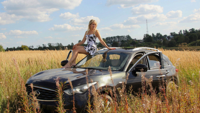 Обои картинки фото автомобили, -авто с девушками, красивая, девушка