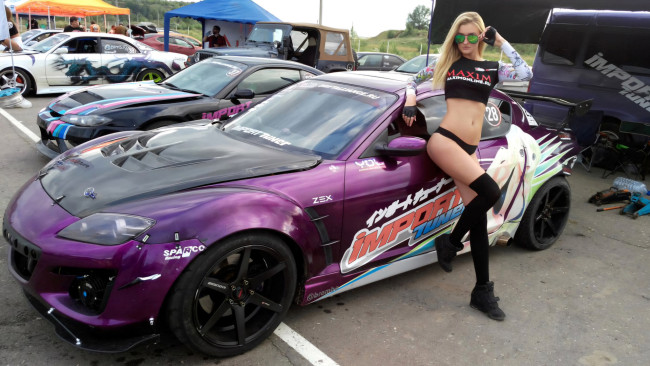 Обои картинки фото автомобили, -авто с девушками, красивая, девушка