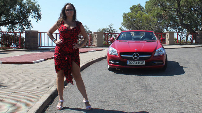 Обои картинки фото автомобили, -авто с девушками, mercedes