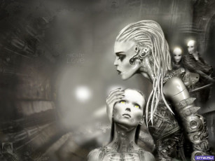 обоя фэнтези, роботы, киборги, механизмы