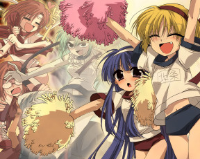 Картинка аниме higurashi no naku koro ni ryuuguu rena houjou satoko furude rika sonozaki mion