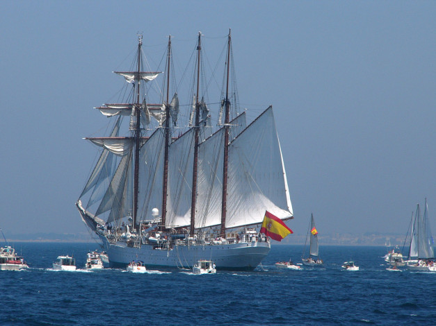 Обои картинки фото корабли, разные, вместе