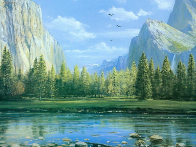 Обои картинки фото peter, ellenshaw, рисованные