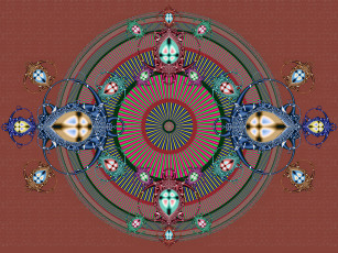 Картинка 3д графика fractal фракталы узор цвета