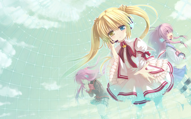 Обои картинки фото аниме, little, busters