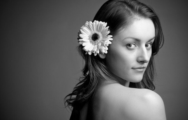 Обои картинки фото -Unsort Лица Портреты, девушки, unsort, лица, портреты, цветок, взгляд