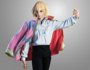 Картинка 3д+графика anime+ аниме art ikedan парень хаул жест кулон кутка фон ходячий замок