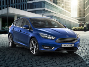 Картинка автомобили ford focus голубой