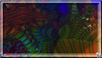 Картинка 3д+графика fractal+ фракталы фон цвета узор