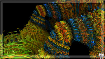 Картинка 3д+графика fractal+ фракталы фон цвета узор