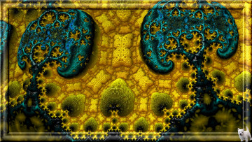 Картинка 3д+графика fractal+ фракталы фон цвета узор