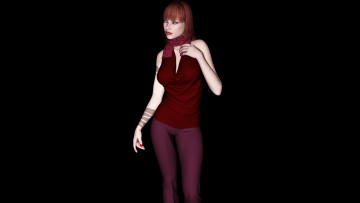 Картинка 3д+графика people+ люди девушка взгляд фон