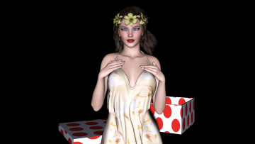 Картинка 3д+графика people+ люди фон девушка взгляд