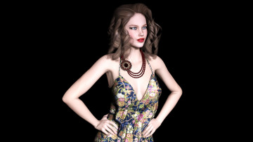 Картинка 3д+графика people+ люди фон взгляд девушка