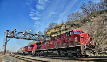 Картинка техника поезда железная дорога рельсы локомотив состав