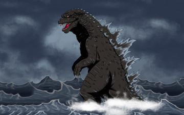 Картинка годзилла фэнтези существа динозавр godzilla dinosaur монстр