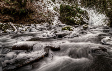 Картинка природа водопады водопад красота зима снег лед