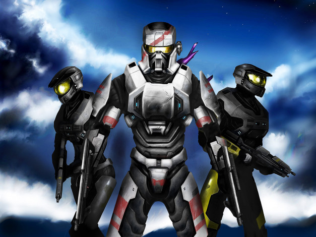 Обои картинки фото halo, видео игры, halo 3, солдаты