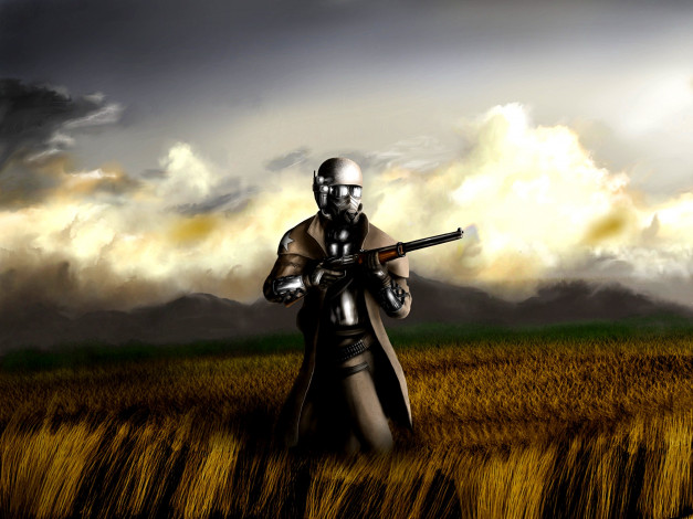 Обои картинки фото lone ranger request, видео игры, fallout, солдат, lone, ranger, request